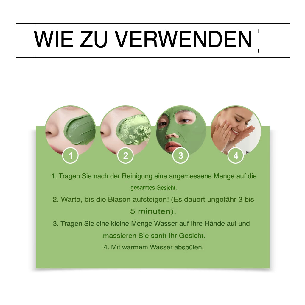 Holy Basil Blasen-Gesichtsmaske zur Tiefenreinigung