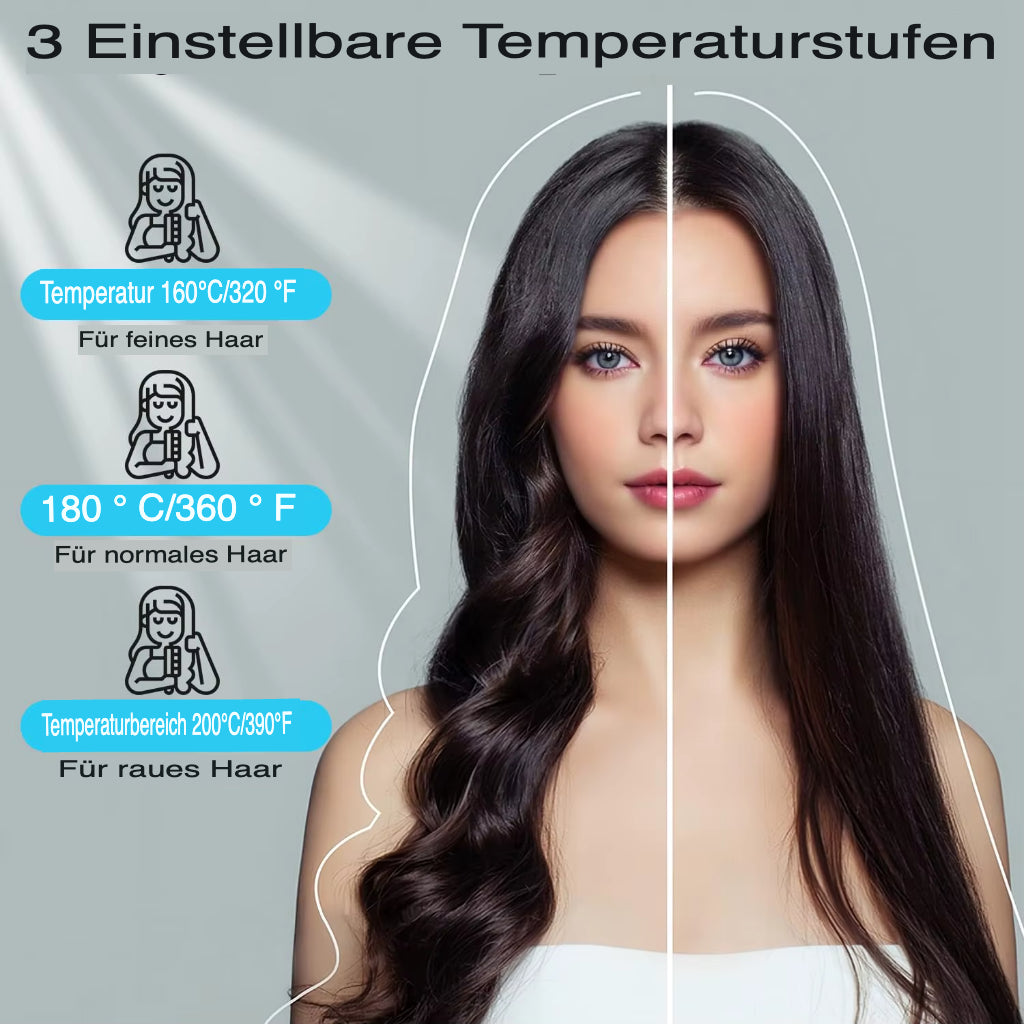 Tragbare Haarglätter Bürste mit USB
