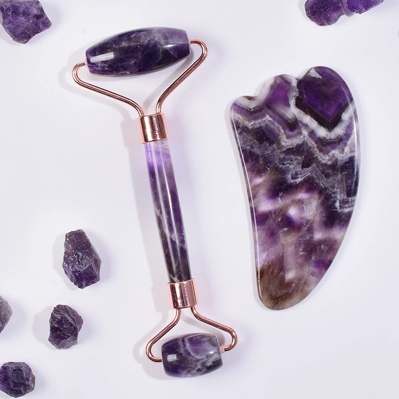 Aura of Amethyst – Premium Gesichtsmassage-Set