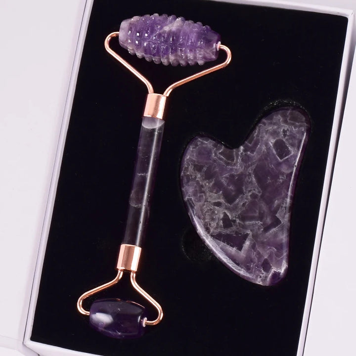 Aura of Amethyst – Premium Gesichtsmassage-Set