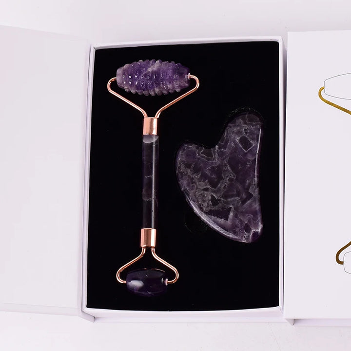 Aura of Amethyst – Premium Gesichtsmassage-Set
