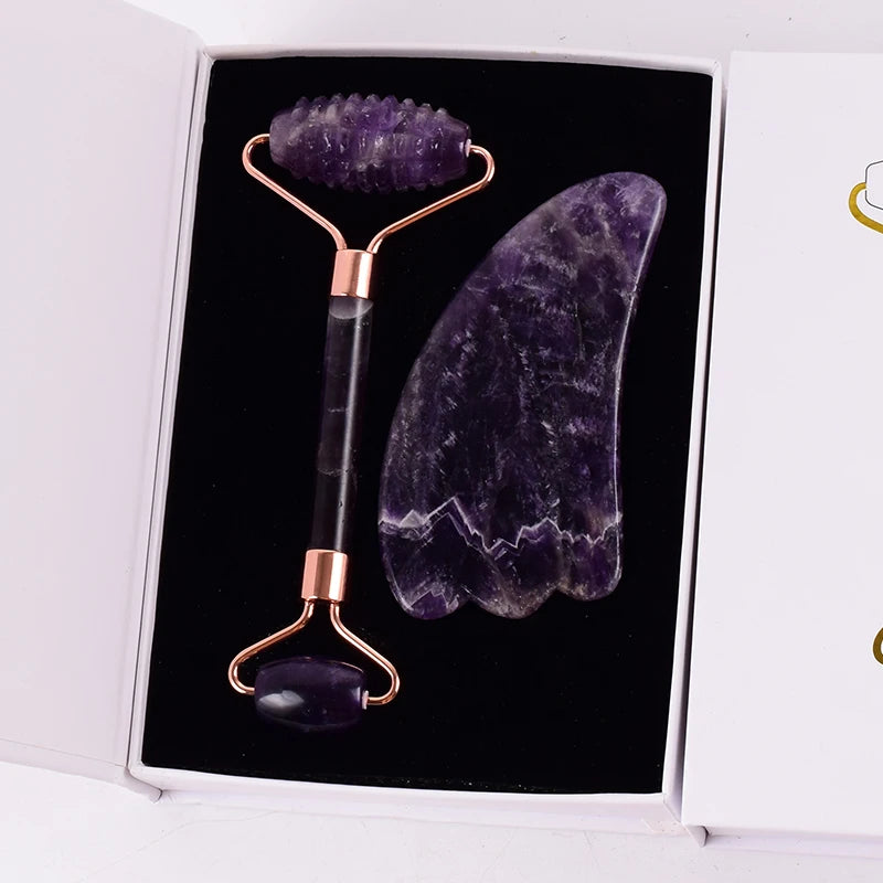 Aura of Amethyst – Premium Gesichtsmassage-Set