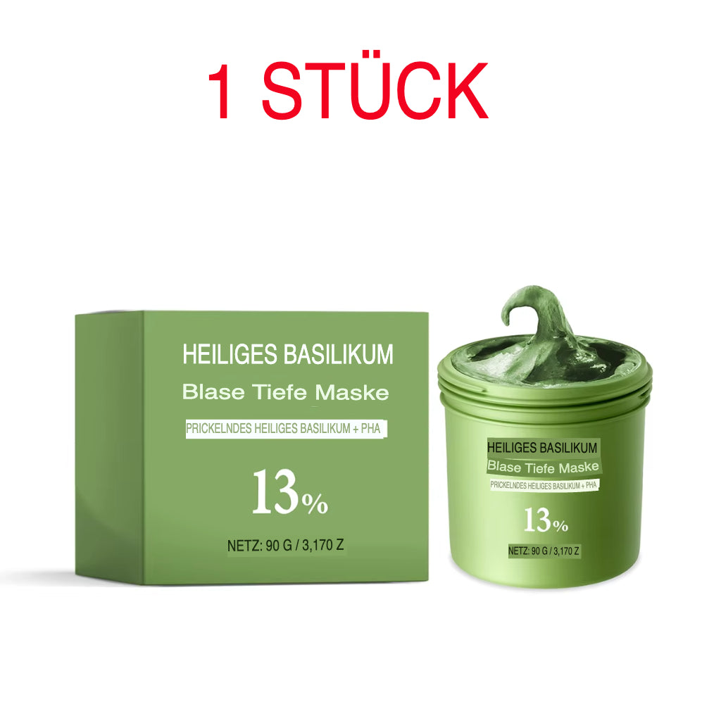 Holy Basil Blasen-Gesichtsmaske zur Tiefenreinigung